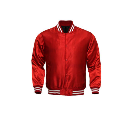 Red Lightweight Reversible Satin Jackets 6