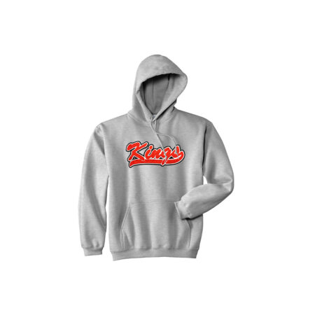 Grey Chenille Hoodie With Logo Of King