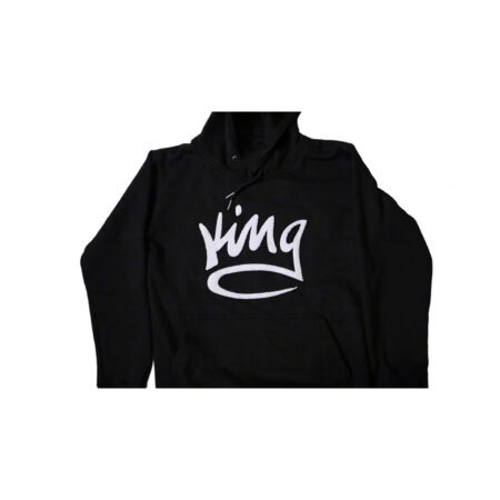 Black Chenille Hoodie With The Logo Of King 3