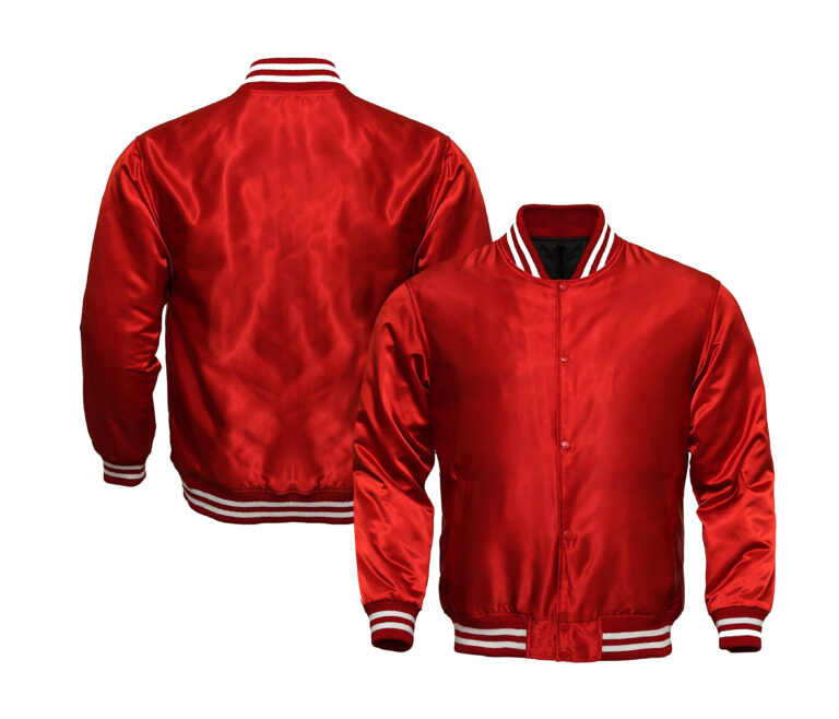 Red Lightweight Reversible Satin Jackets