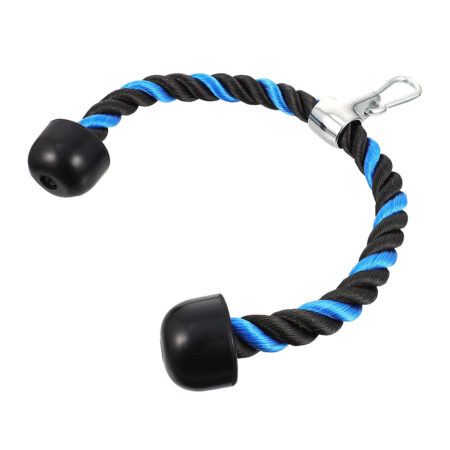 1 Set of Pull Rope Tricep Rope Strength Fitness Training Tricep Rope Pull Rope Colour Black/Blue 6