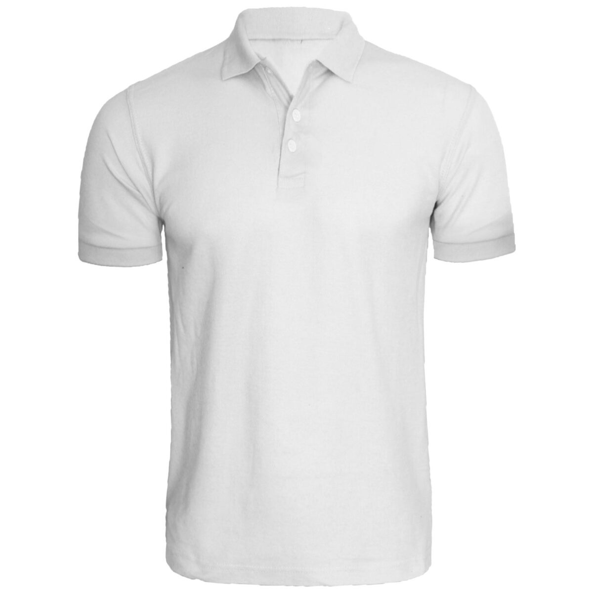 Wholesale Men Plain White Polo Shirts 1