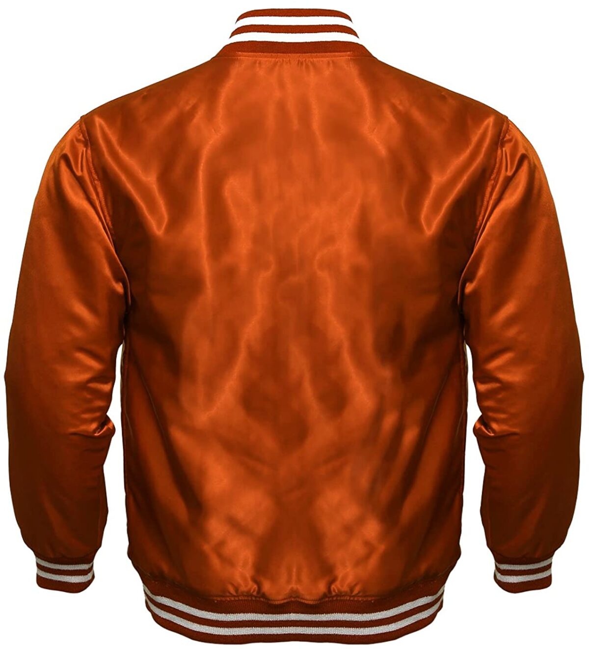 Custom Varsity Satin Orange Jackets | Wholesale