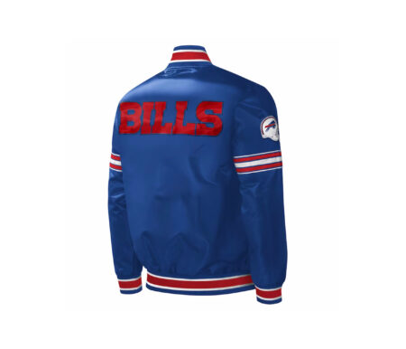 Custom Wholesale Blue Satin Varsity Jacket 6