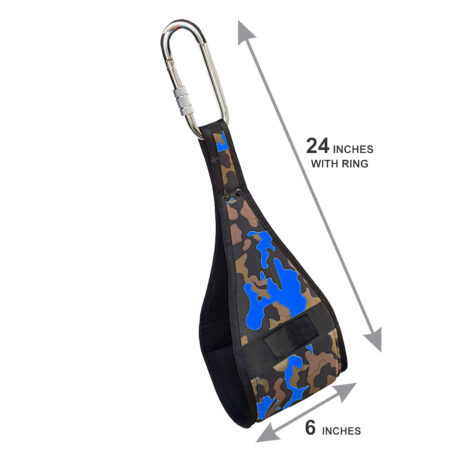 Ab Straps for Pull Up Bar for AB Workouts Premium Pull Up Straps & Knee Ups & Ab Workouts (Blue Camouflage) 7