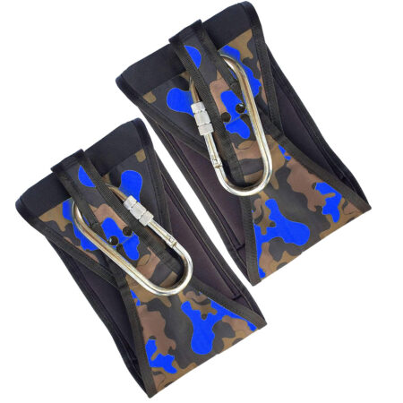 Ab Straps for Pull Up Bar for AB Workouts Premium Pull Up Straps & Knee Ups & Ab Workouts (Blue Camouflage) 5