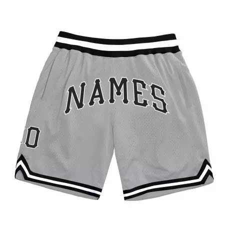 Gray & Black Basketball Shorts