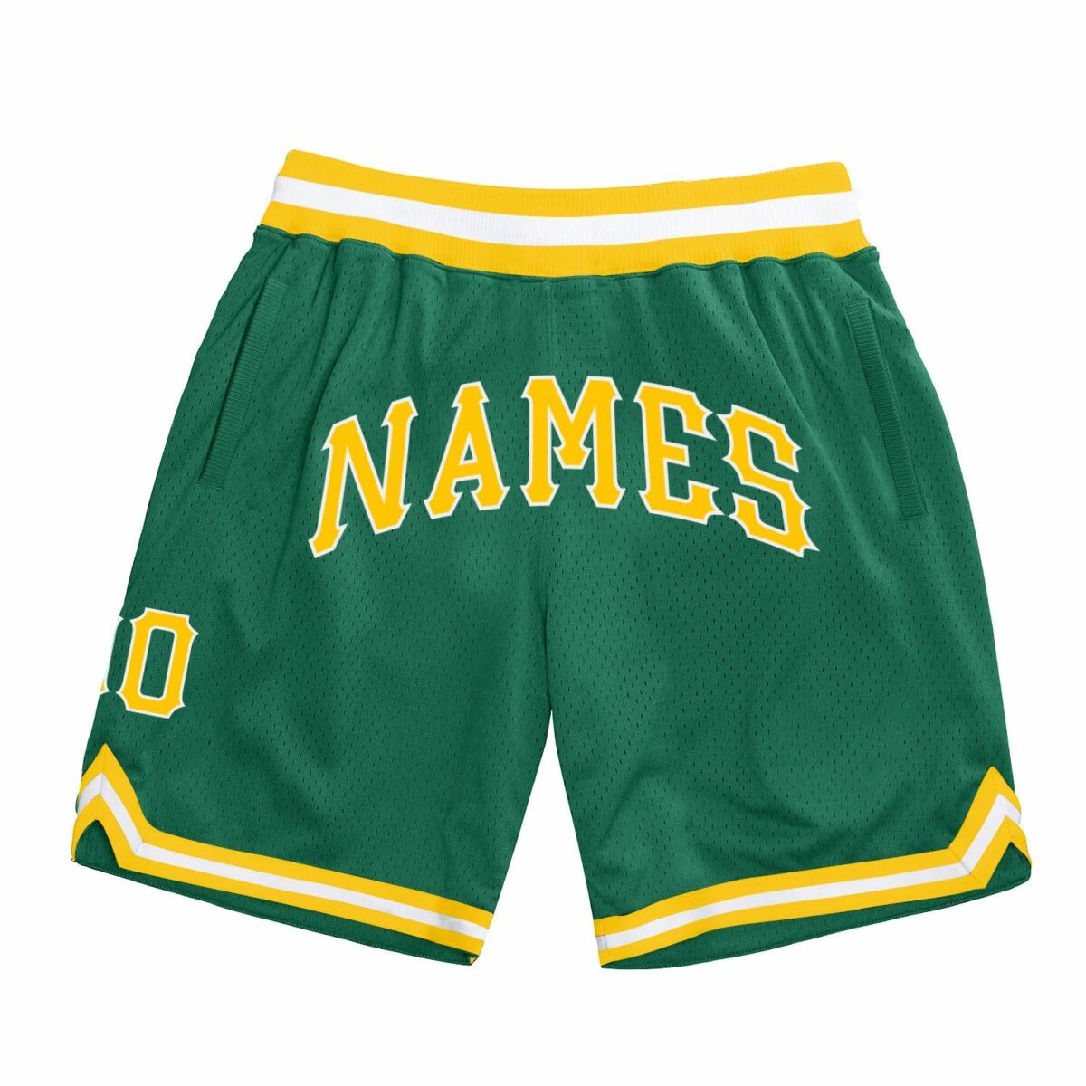 Green & Yellow Color Basketball Shorts 1