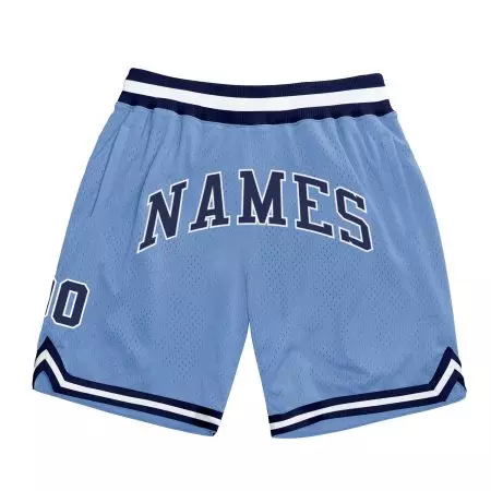 Light Blue& Black Color  Basketball Shorts