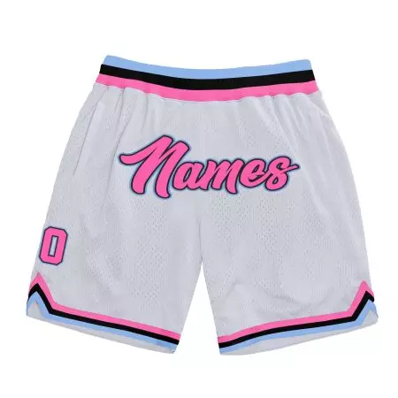 White Light Blue Basketball Shorts