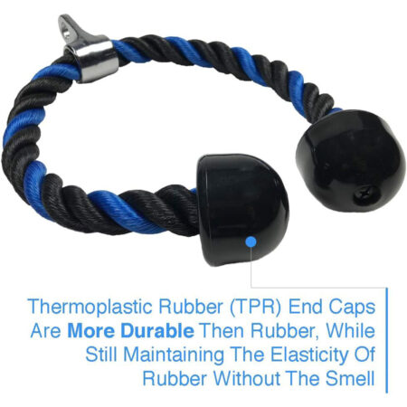 Blue Tricep Rope Pull Down & Poster Set 8