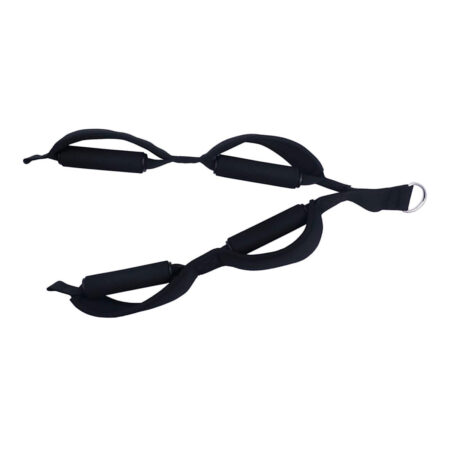 Cable Attachment Tricep Rope Heavy Duty Handles Strap Pull Down Strap Fitness Colour Black 7