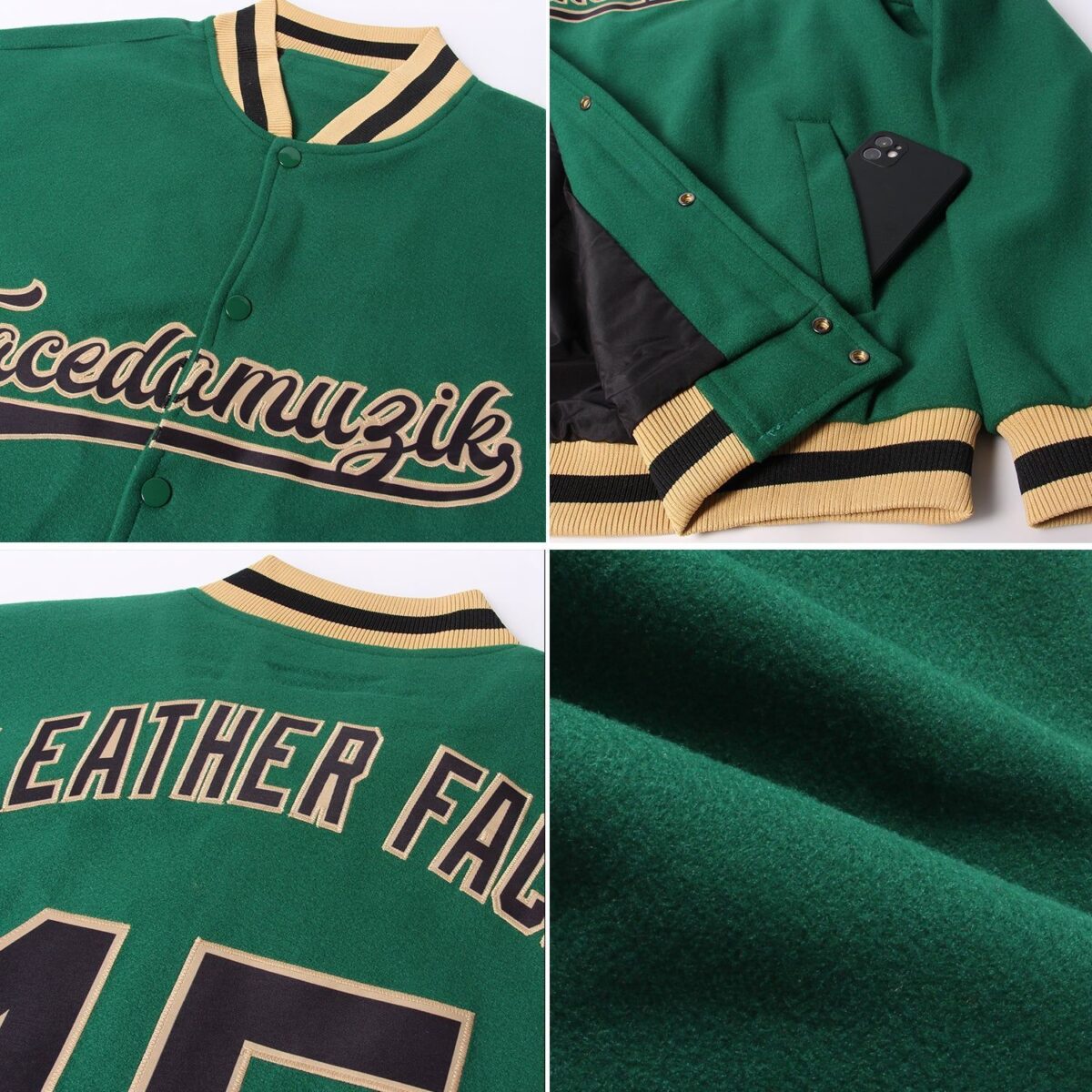 College Baseball Green Jacket (1) 3