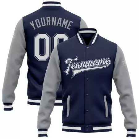 College Baseball Students  Jackets with Navi Color