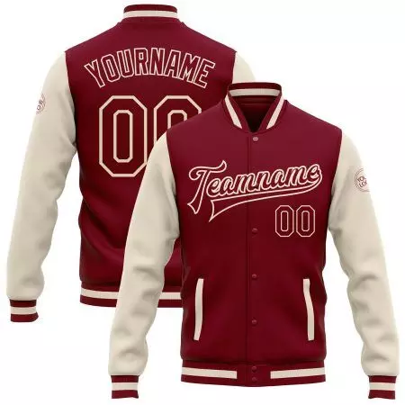 College Student Jacket with Maroon & cream