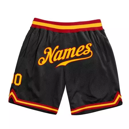 Black gold Color Basketball Shorts