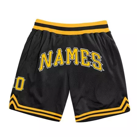 Black and golden Basketball Shorts