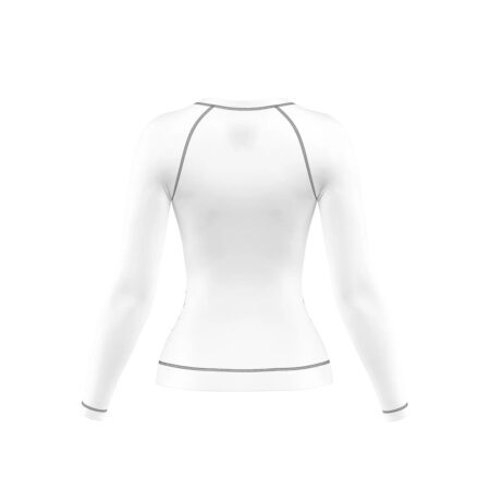 Custom White Women’s Compression Top Full Sleeves 3