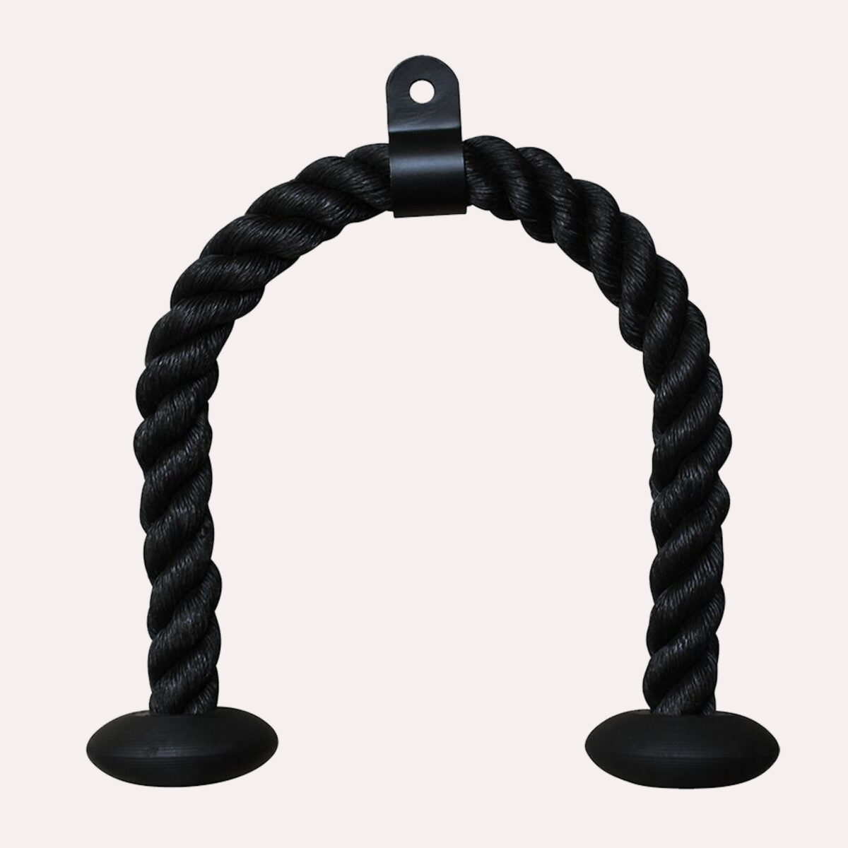 Double Handle Gym Triceps Rope colour Black 1