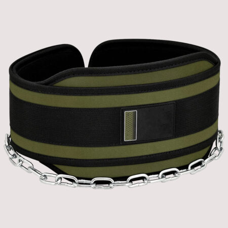 Dip Belt with Heavy Duty 36 Inch Adjustable Steel Chain Colour Army Green 3