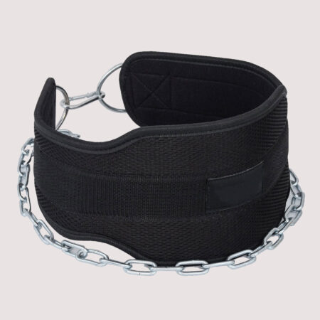 Black Dipping Belt Weight Lifting with Chain Dip Belt for Men Women 4