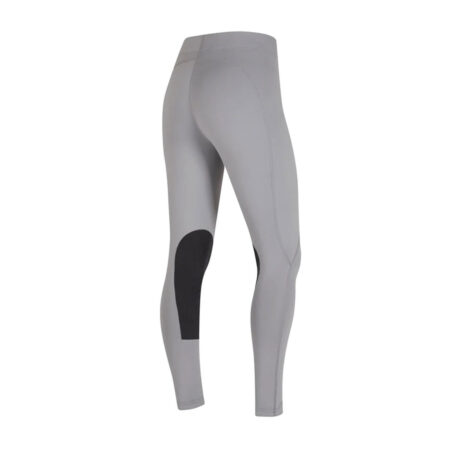 Women's Flow Rise Knee Patch Performance Tight Colour Sterling 3