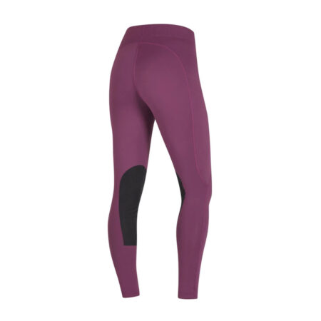 Women's Flow Rise Knee Patch Performance Tight Colour Magenta 3
