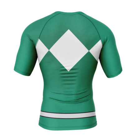 Green Ranger Power Rangers Short Sleeve Rash Guard Compression Shirt 3