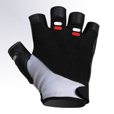 Hector Short Finger Heavy Weightlifting Workout Gym Gloves Colour Black/White 10