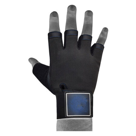 Half Finger Weightlifting Gloves Colour Blue 10