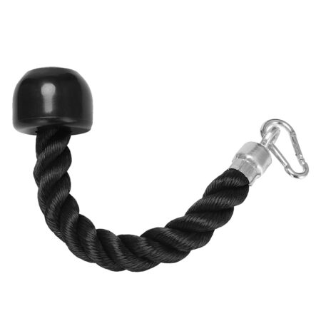 Heavy Duty Tricep Pull Down Single Rope with Snap Hook Colour Black 9