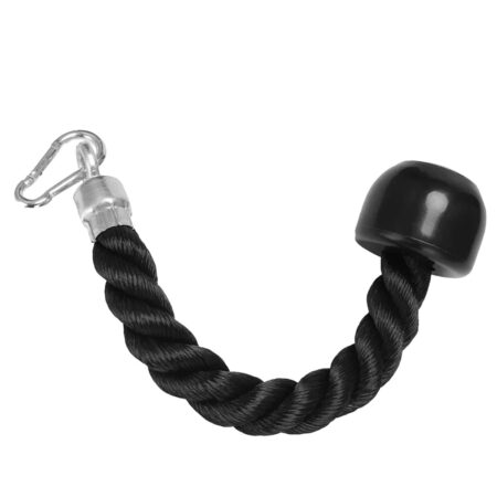 Heavy Duty Tricep Pull Down Single Rope with Snap Hook Colour Black 11