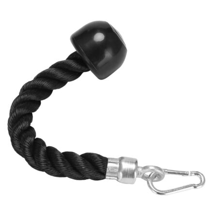 Heavy Duty Tricep Pull Down Single Rope with Snap Hook Colour Black 17