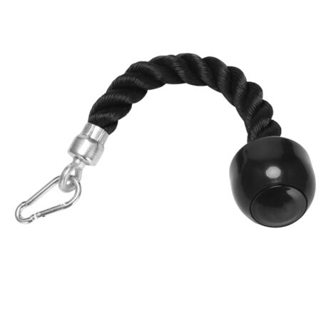 Heavy Duty Tricep Pull Down Single Rope with Snap Hook Colour Black 15