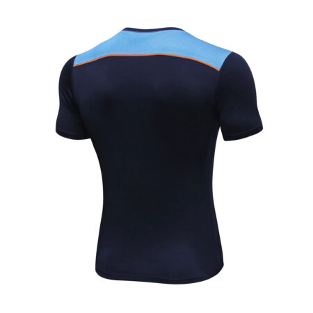 Men's Compression Short Sleeve Shirt - Blue 3