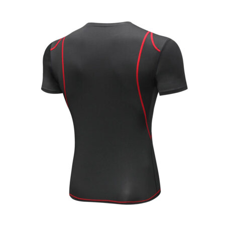 Men's Compression Short Sleeve Shirt - Black 3