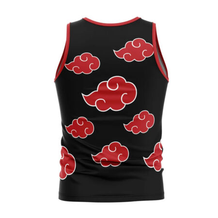 Men's Tank Top Color Black And Red 3