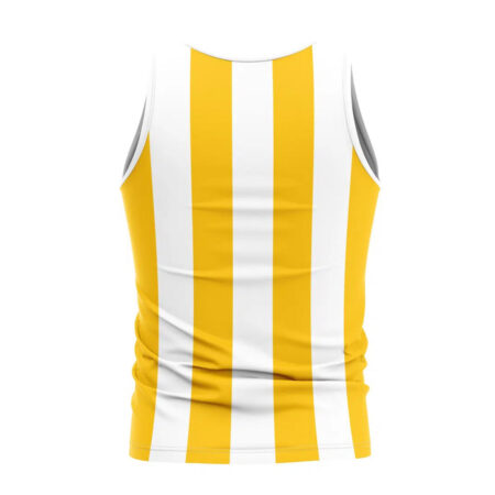 Men's Tank Top Color White And Yellow 3