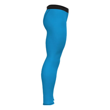 Nylon Tights Compression Pants Lower for men Blue 7
