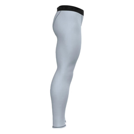 Nylon Tights Compression Pants Lower for men White 7