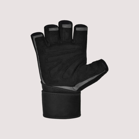 Open Finger Weightlifting Gym Gloves Colour Black/Gray 11