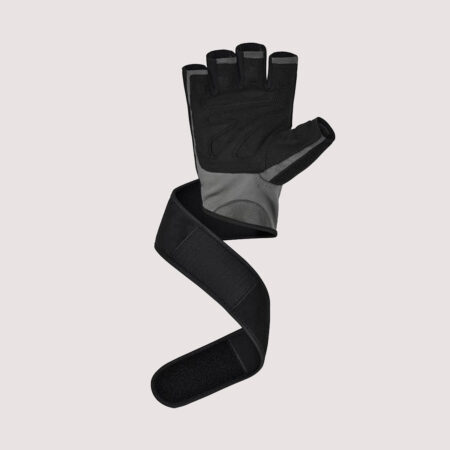 Open Finger Weightlifting Gym Gloves Colour Black/Gray 13