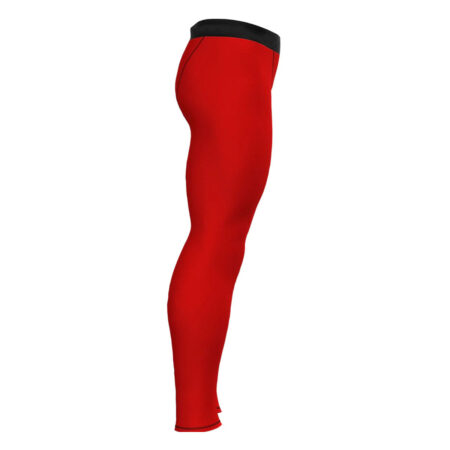 Nylon Tights Compression Pants Lower for men Red 5