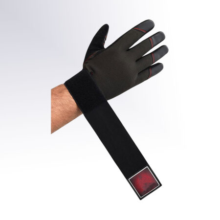 Touch Screen Friendly Full Finger Gym Gloves Colour Red 6
