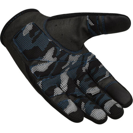 Touch Screen Friendly Full Finger Gym Gloves Colour Blue 6