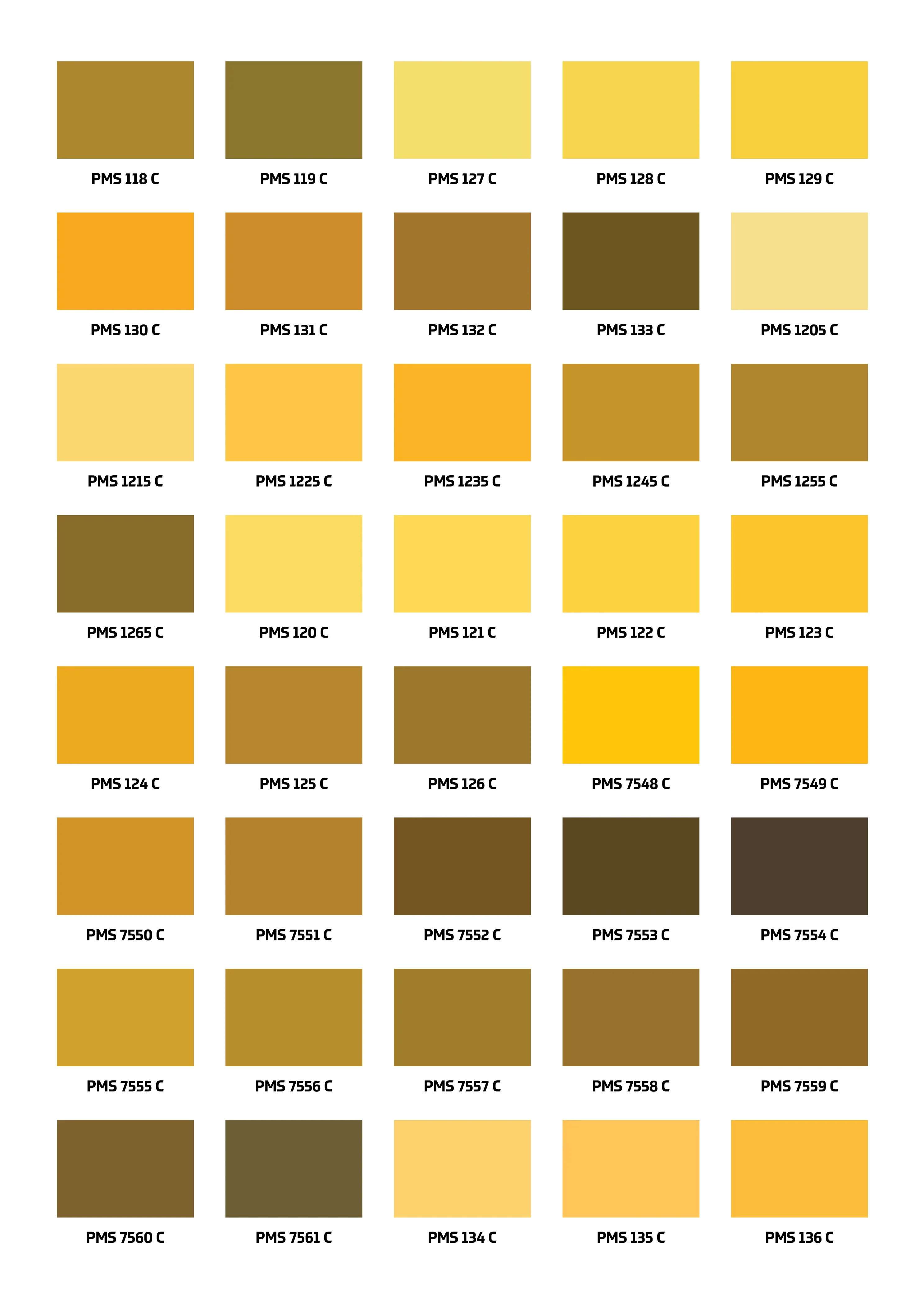 Colour Chart 6 Colour Chart 5