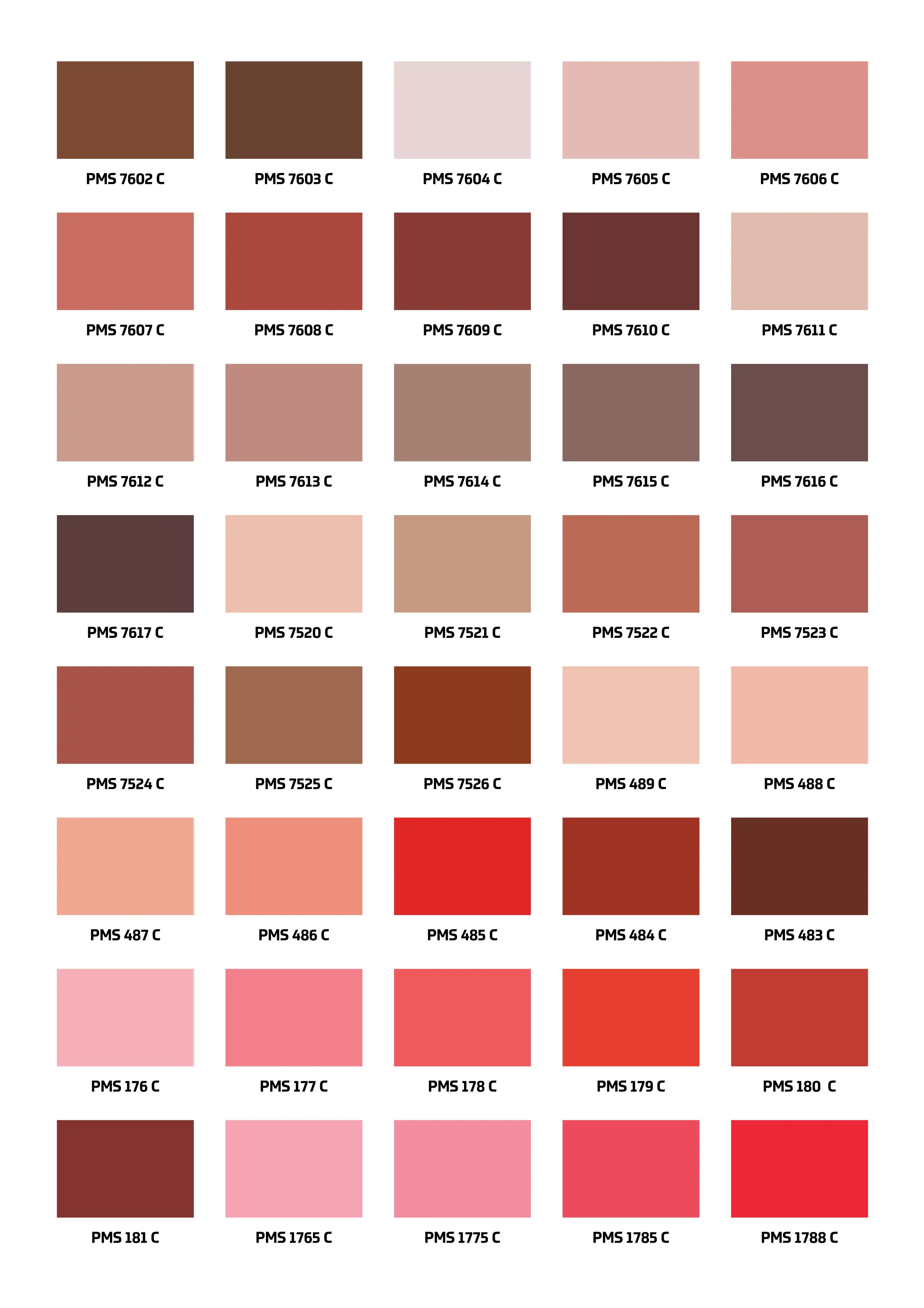 Colour Chart 14 Colour Chart 13