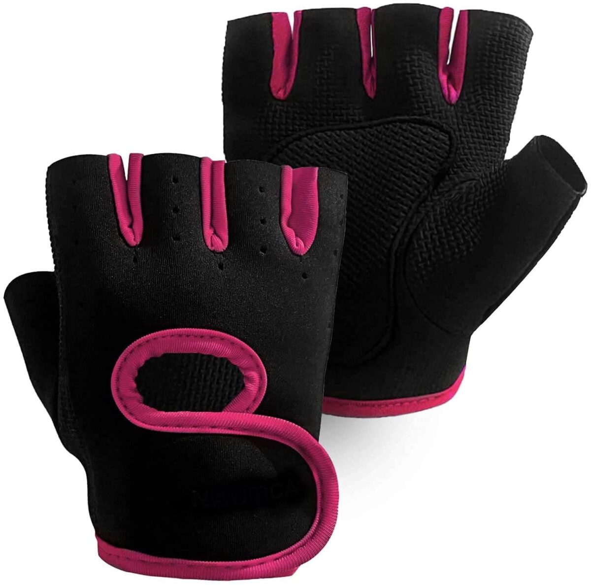 Weightlifting Gym Gloves Colour Black/Pink 1