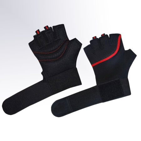 Weight Lifting Workout Gym Gloves Colour Black/Red 3