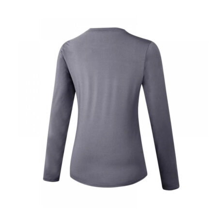 Women's Sports Compression Shirt, Cool Dry Fit Long Sleeve Tops Color Gray 3